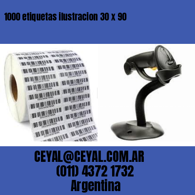 1000 etiquetas ilustracion 30 x 90