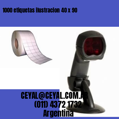 1000 etiquetas ilustracion 40 x 90