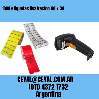 1000 etiquetas ilustracion 60 x 30