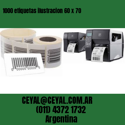 1000 etiquetas ilustracion 60 x 70