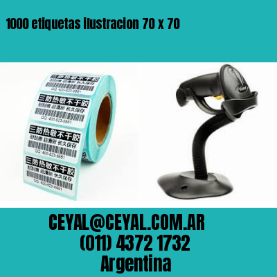 1000 etiquetas ilustracion 70 x 70
