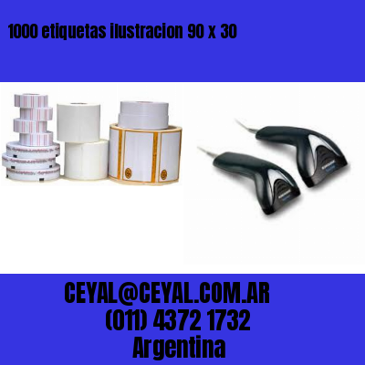 1000 etiquetas ilustracion 90 x 30