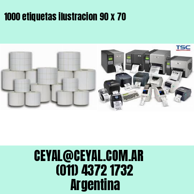 1000 etiquetas ilustracion 90 x 70