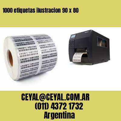 1000 etiquetas ilustracion 90 x 80