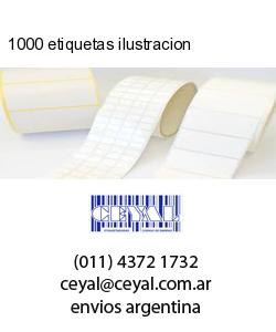 1000 etiquetas ilustracion