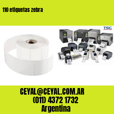 110 etiquetas zebra