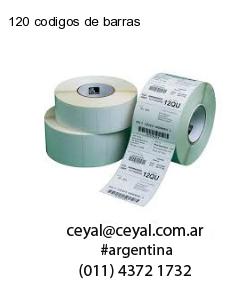 120 codigos de barras
