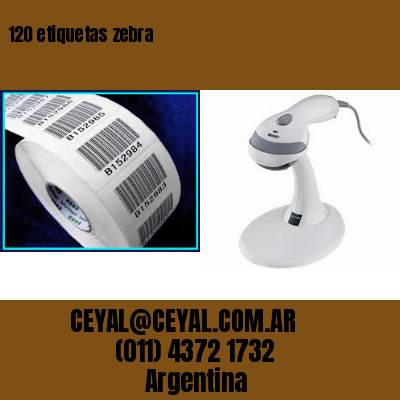 120 etiquetas zebra