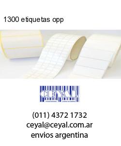 1300 etiquetas opp