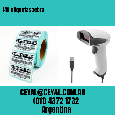 140 etiquetas zebra