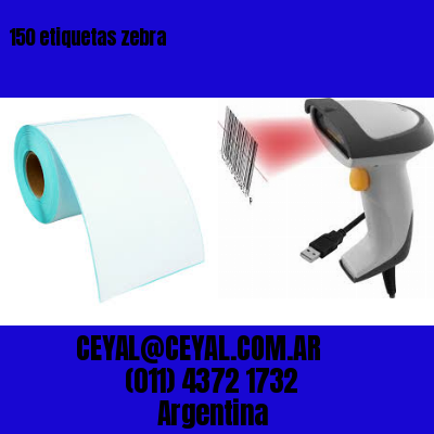 150 etiquetas zebra