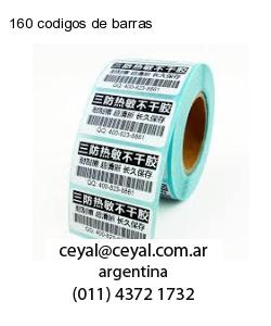 160 codigos de barras