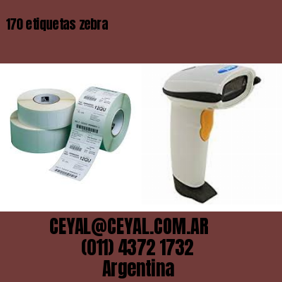 170 etiquetas zebra