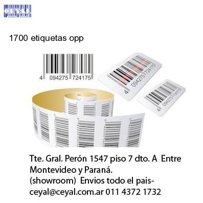 1700 etiquetas opp