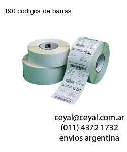 190 codigos de barras