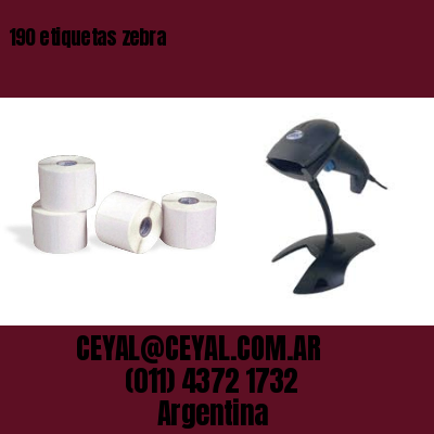 190 etiquetas zebra
