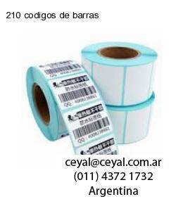 210 codigos de barras