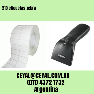 210 etiquetas zebra