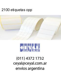 2100 etiquetas opp