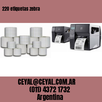 220 etiquetas zebra