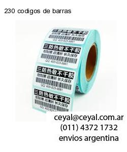 230 codigos de barras