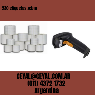 230 etiquetas zebra