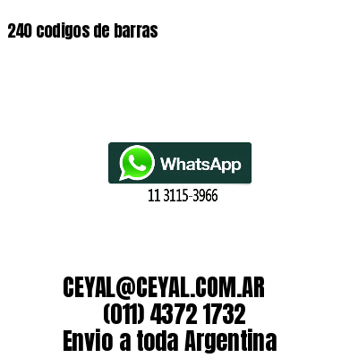 240 codigos de barras