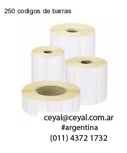 250 codigos de barras