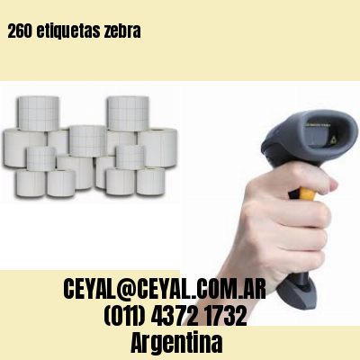 260 etiquetas zebra
