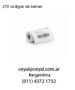 270 codigos de barras