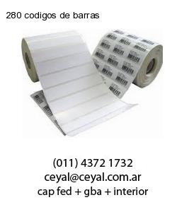 280 codigos de barras