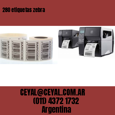280 etiquetas zebra