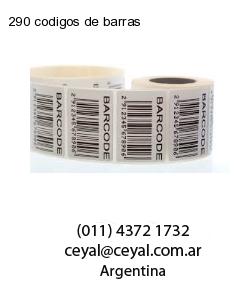 290 codigos de barras