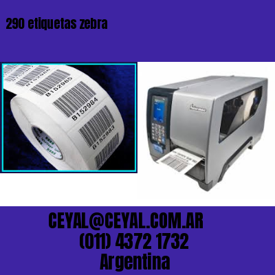 290 etiquetas zebra