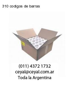 310 codigos de barras