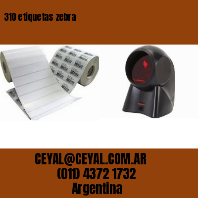 310 etiquetas zebra