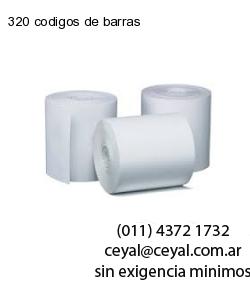 320 codigos de barras