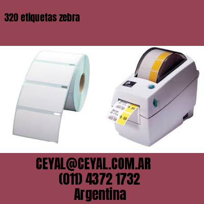 320 etiquetas zebra