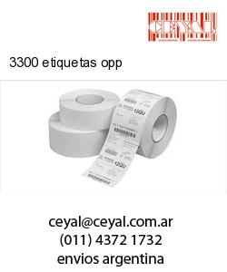 3300 etiquetas opp
