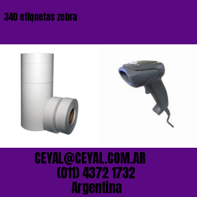 340 etiquetas zebra