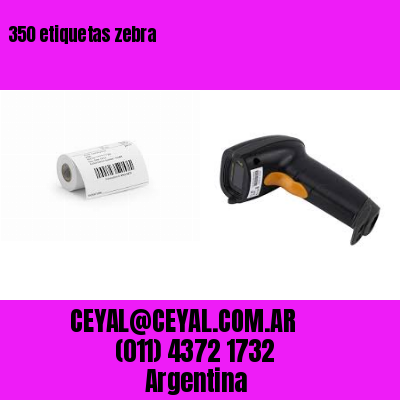 350 etiquetas zebra