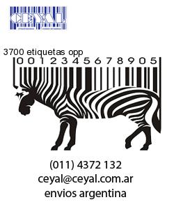 3700 etiquetas opp