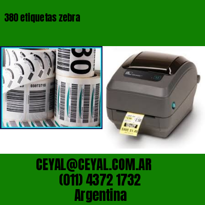 380 etiquetas zebra