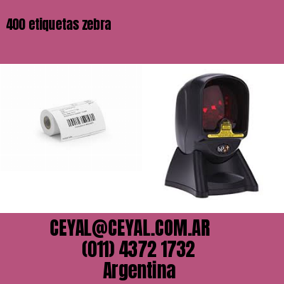 400 etiquetas zebra
