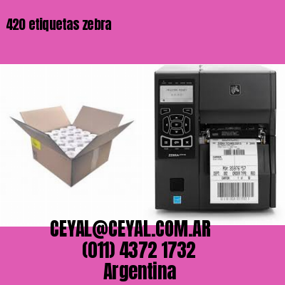 420 etiquetas zebra