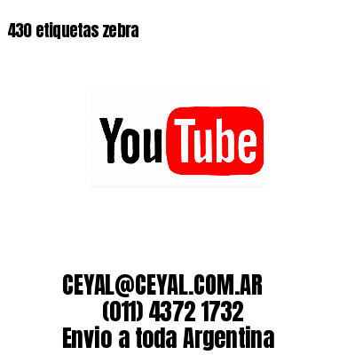 430 etiquetas zebra
