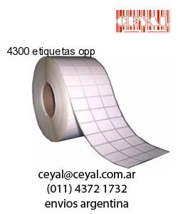 4300 etiquetas opp