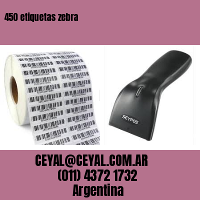 450 etiquetas zebra