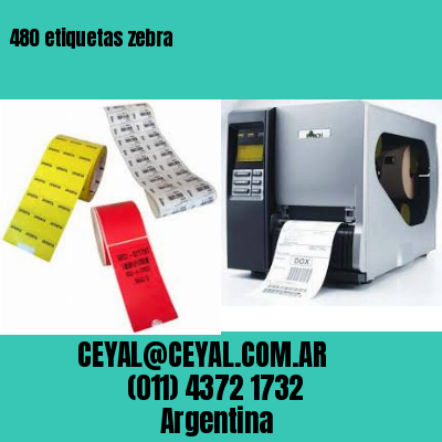 480 etiquetas zebra