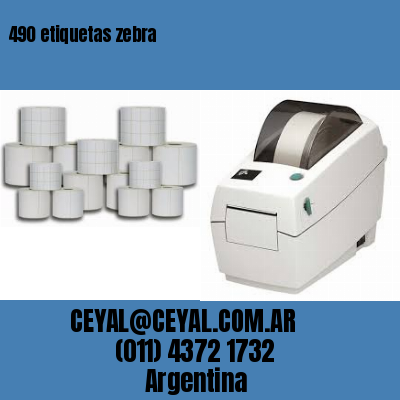 490 etiquetas zebra